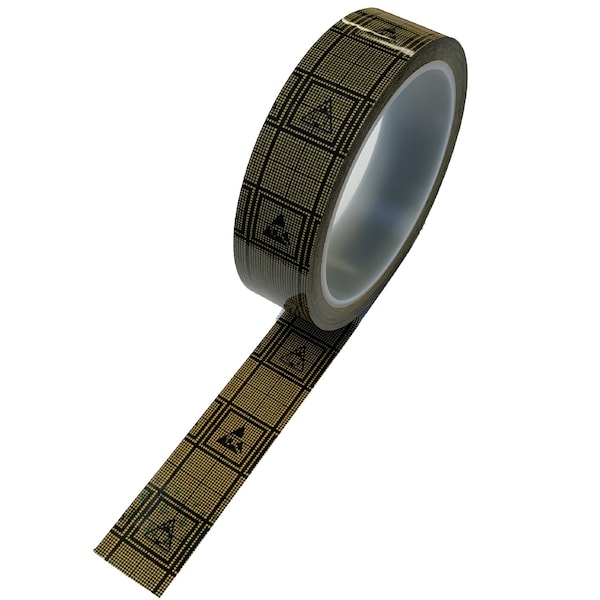 Bertech Cinta de Cuadricula Conductora, 1.9 Mil de Grosor, 3/4 de pulgada de Ancho x 36 Yardas de Largo, Café - WCGT-3/4