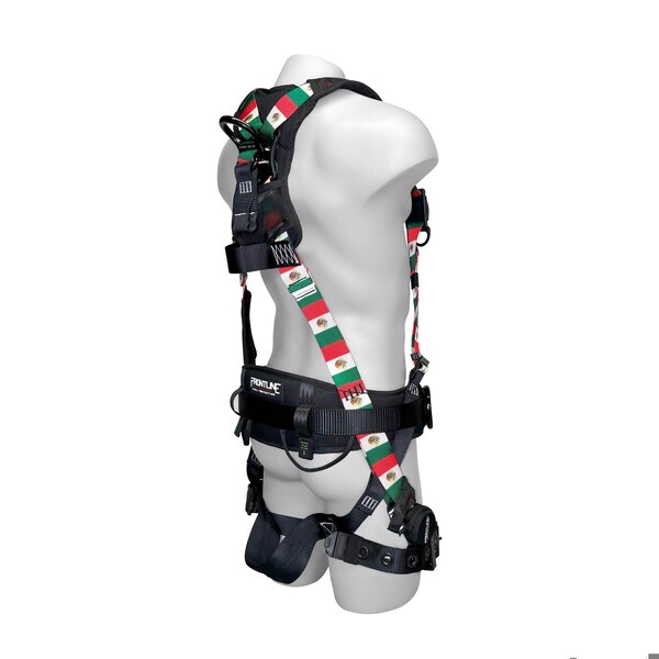 Frontline Combat Mexican Style Full Body Harness with Aluminum Hardware, S - 110CTB-S-MX