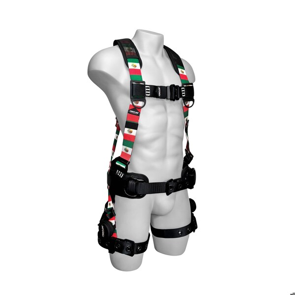 Frontline Combat Mexican Style Full Body Harness with Aluminum Hardware, S - 110CTB-S-MX