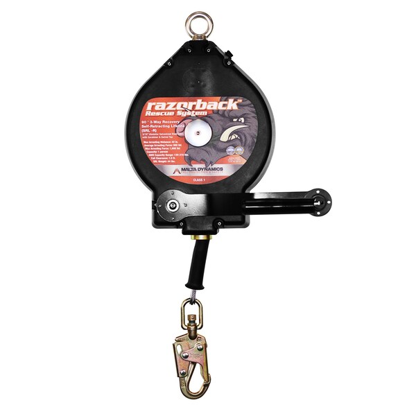 Malta Dynamics 90ft RAZORBACK 3-WAY RECOVERY SRL W/SNAP HOOK, CLASS SRL-R - R0003-G2