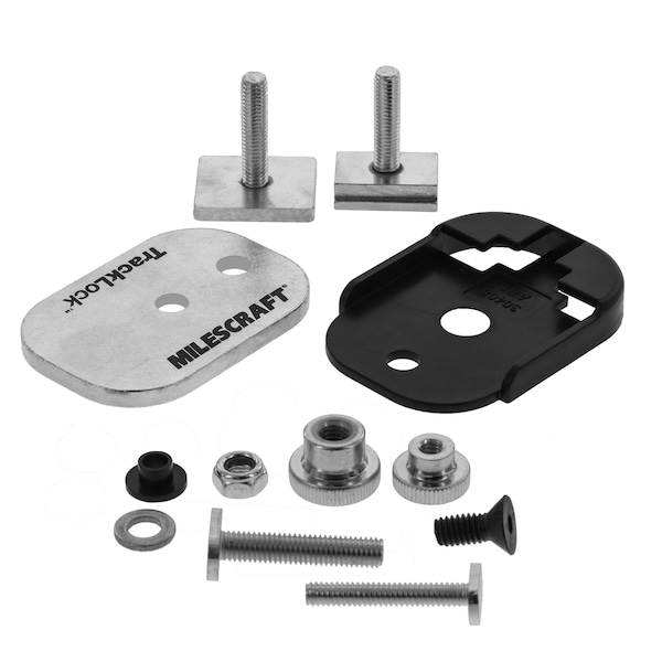 Milescraft Track Master, Universal T-Track Clamping System. Fits any T-Track. Clamping Base and 3in Clamp. - 4023