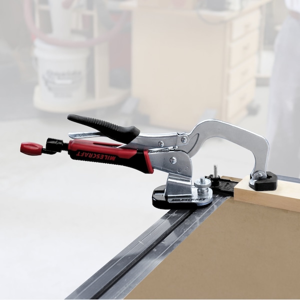 Milescraft Track Master, Universal T-Track Clamping System. Fits any T-Track. Clamping Base and 3in Clamp. - 4023
