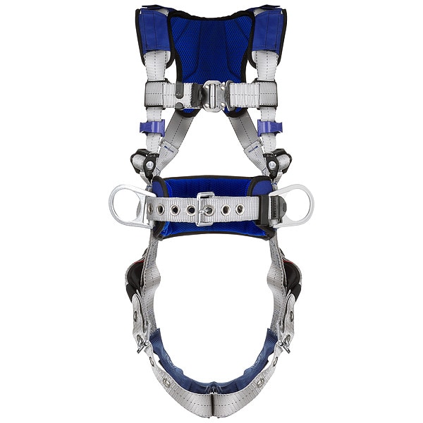3M Dbi-Sala ExoFit(TM) X100 Fall Protection Harness, 2XL, 420 lb, Quick-Connect Chest/ Tongue Leg Buckles - 1401178