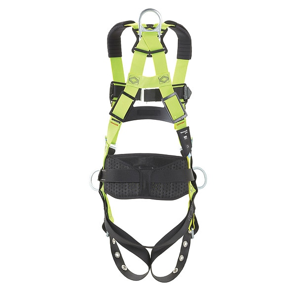 Honeywell Miller H500 Fall Protection Harness, Universal (L/XL), 420 lb, Mating Chest/ Tongue Leg Buckles - H5CS311122