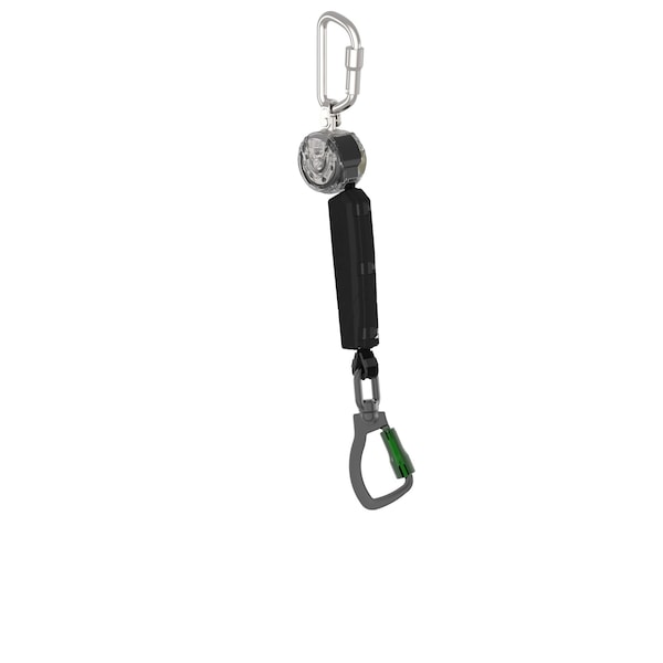 Msa Safety Self Retracing Lanyard, 400 lb Weight Capacity, Gray - VTOHW-011-DC-A