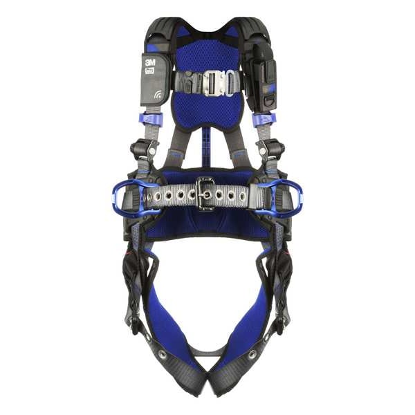 3M Dbi-Sala ExoFit(TM) X300 Fall Protection Harness, L, 420 lb, Quick-Connect Chest/ Tongue Leg Buckles - 1403090