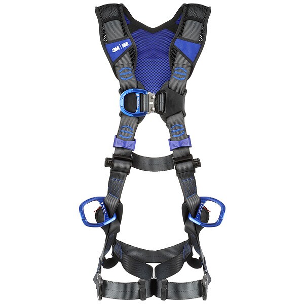 3M Dbi-Sala ExoFit(TM) X300 Fall Protection Harness, XL/2XL, 420 lb, Quick-Connect Chest/ - 1403206