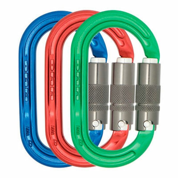 Dmm Carabiners ULTRA O Locksafe Color Coded 3pk (Red Green Blue) - 35419