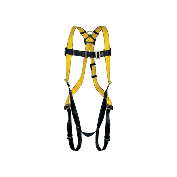 Safety Works Safety Works Unisex Polyester Adjustable Safety Harness 400 lb. cap. Yellow 1 pc - 10096481
