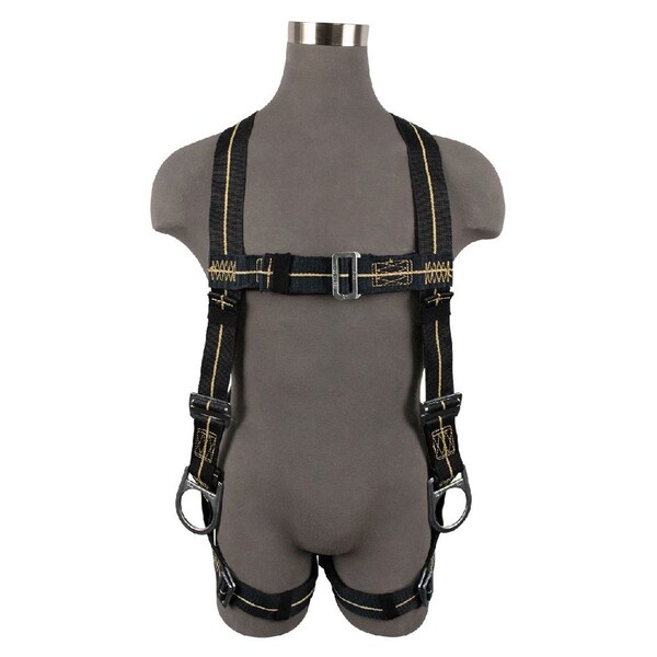 Safewaze Welding Full Body Harness: 3D, Aramid Web, MB Chest, MB Legs - FS77326-FR
