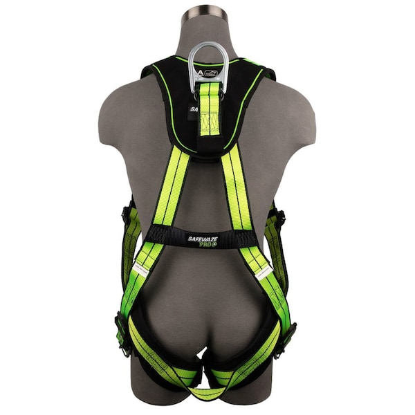 Safewaze PRO+ Full Body Harness 1D, QC Chest, TB Legs  3X - FS-FLEX185-3X