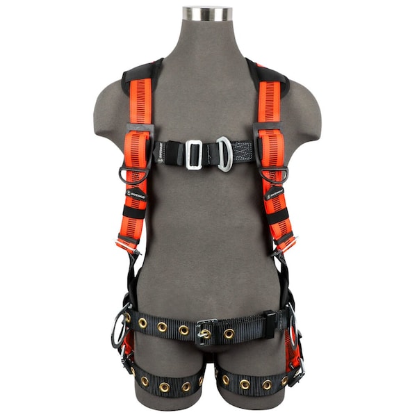 Safewaze V-Line Construction Harness 3D, MB Chest, FD, TB Legs  2X - FS99160-EFD-2X