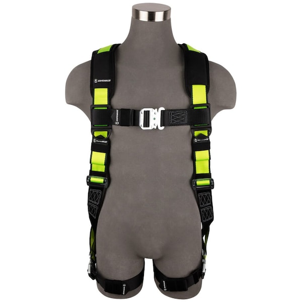 Safewaze PRO Full Body Harness 1D, QC Chest, QC Legs  XS - SW280-QC-XS