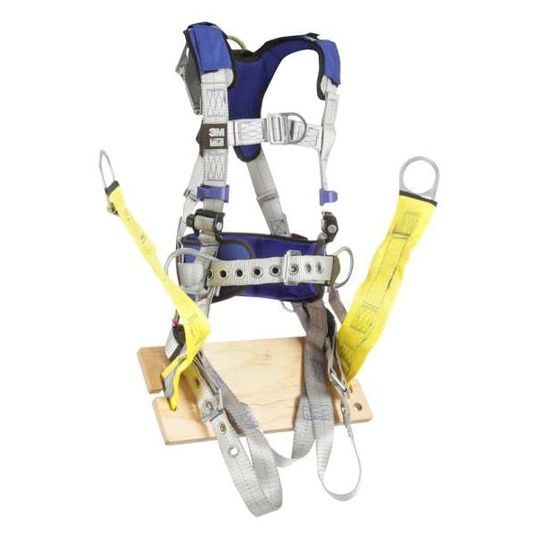 3M Dbi-Sala ExoFit(TM) X100 Fall Protection Harness, 2XL, 420 lb, Mating Chest/ Tongue Leg Buckles - 1401149