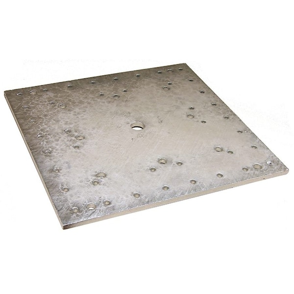 Super Anchor Safety 52 Bolt Hole Raw 16"x16"x3/8" Backer Plate. Use with all stock CRA 8, 12 & 18 w/52 Hole Base Plate - 1084-BPR