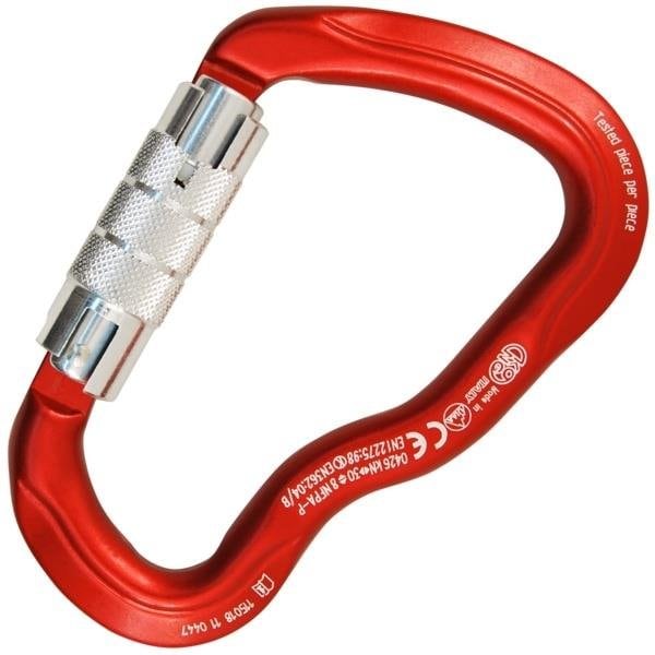 Kong Usa Asymmetric, 117.5 mm Length, 26 mm Gate Opening, Aluminum Alloy, Red/Polished/Polished - 778MG0RPPKK