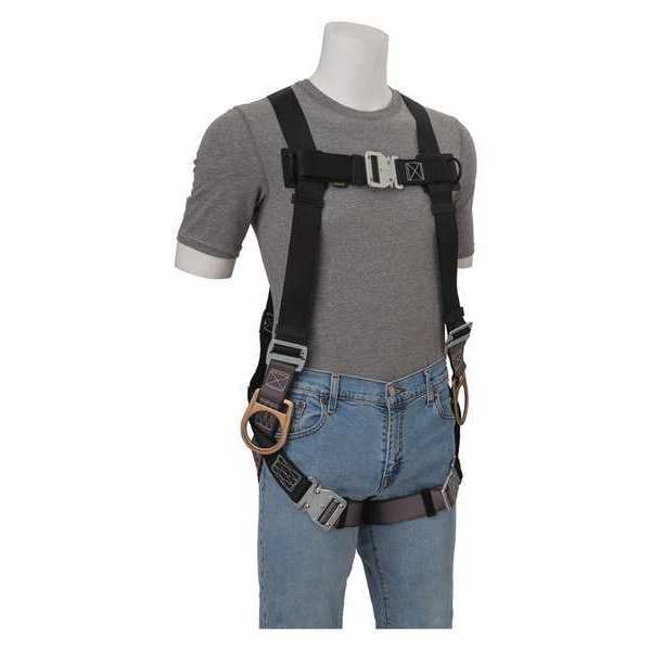 Gemtor Full Body Harness, Vest Style, 2XL - 842H-9