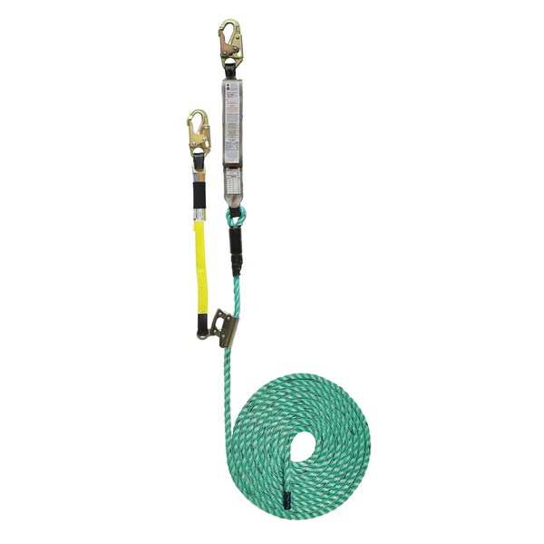 Super Anchor Safety 30ft Maxima 5/8" 3-Strand Fall Arrester Lifeline - 5501-30