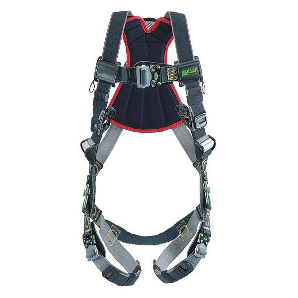 Honeywell Miller Revolution(R) Arc-Flash Rated Full Body Harness, L/XL, 400 lb., Quick-Connect Chest/ Back D-Ring - RKNARRL-QC/UBK
