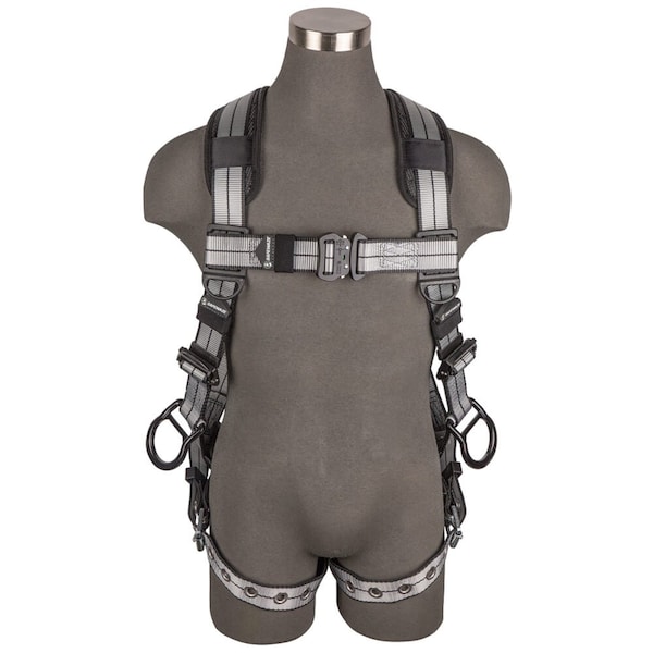 Safewaze PRO+ Slate Full Body Harness: Alu 3D, Alu QC Chest, TB Legs, 2X - 020-1209