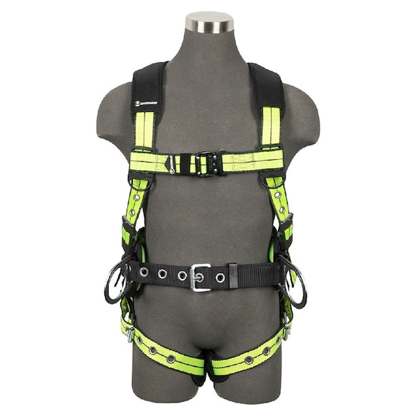 Safewaze PRO+ Construction Harness: 3D, QC Chest, TB Legs, TB Torso - FS-FLEX270