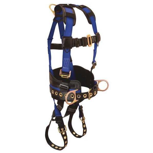Condor Full Body Harness, Vest, 425 lb. Weight Capacity, Positioning, Mating Chest, Tongue Leg, L/XL - 45J270