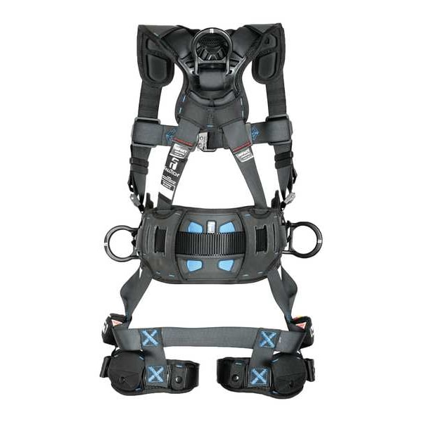 Falltech Not Applicable Fall Protection Harness, L, 425 lb, Quick-Connect Chest/ Tongue Leg Buckles - 8127BL