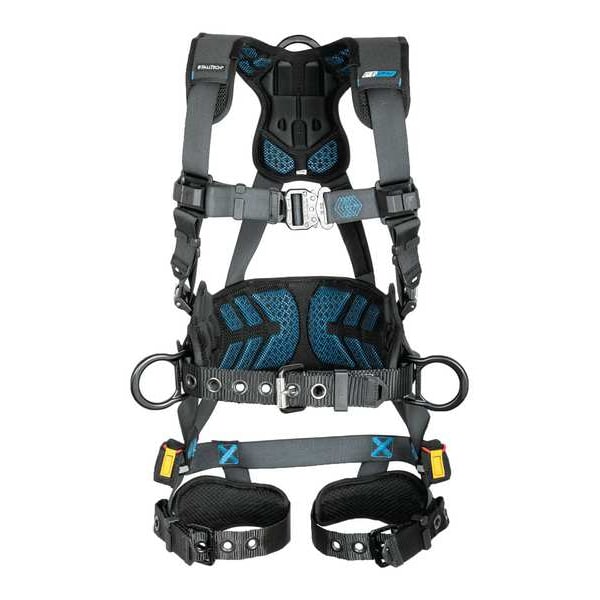 Falltech Not Applicable Fall Protection Harness, L, 425 lb, Quick-Connect Chest/ Tongue Leg Buckles - 8127BL