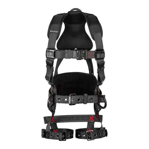 Falltech Not Applicable Fall Protection Harness, S/M, 425 lb, Quick-Connect Chest/ Tongue Leg Buckles - 8144SM