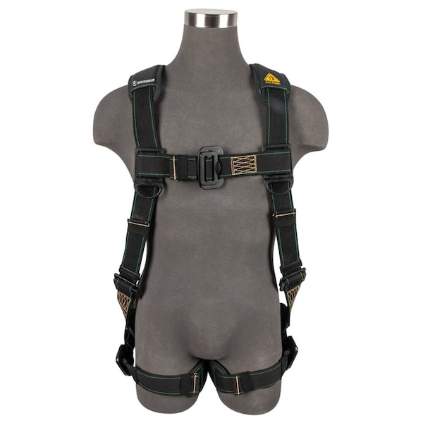 Safewaze Arc Flash Full Body Harness: DE 1D, DE MB Chest/Legs, S - 020-1291