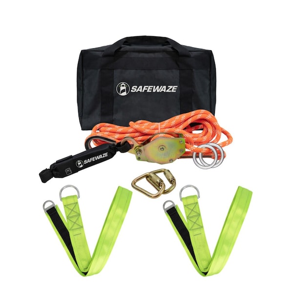Safewaze 60' Kernmantle Rope HLL Cross Arm Straps - 019-8005