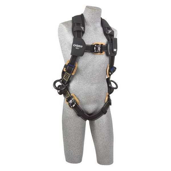 3M Dbi-Sala ExoFit NEX(TM) Arc Flash Full Body Harness, M, 420 lb., Quick-Connect Chest/ Back, Side D-Ring - 1103071