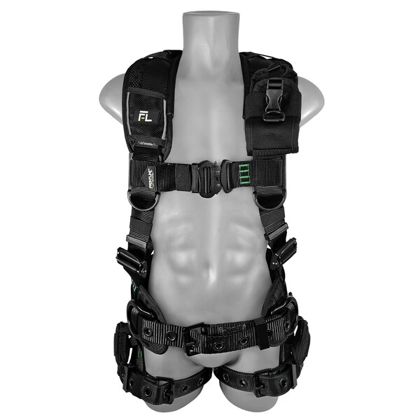 Frontline Elite Harness, M/L, 310 lbs, Quick Connect Chest/ Tongue Leg Buckles, Back D-Ring - 250CTB-ML