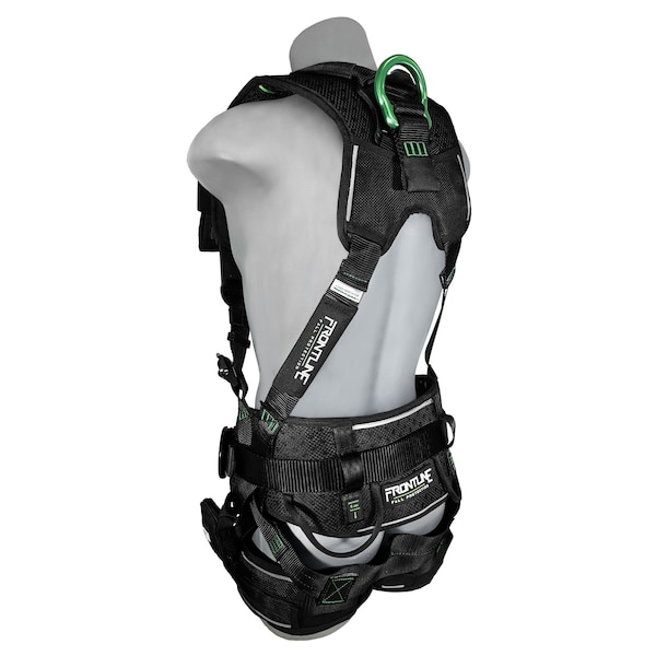 Frontline Elite Harness, M/L, 310 lbs, Quick Connect Chest/ Tongue Leg Buckles, Back D-Ring - 250CTB-ML