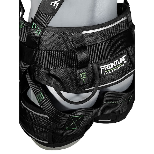 Frontline Elite Harness, M/L, 310 lbs, Quick Connect Chest/ Tongue Leg Buckles, Back D-Ring - 250CTB-ML