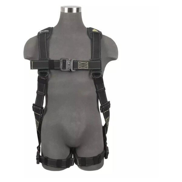 Safewaze Arc Flash Full Body Harness: DE 1D, DE QC Chest/Legs - PRO61