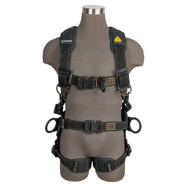 Safewaze Arc Flash Construction Harness: DE 3D, DE QC Chest, DE FD, DE QC Legs - PRO42