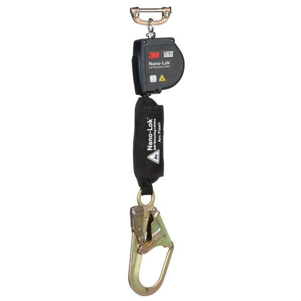 3M Dbi-Sala Self-Retracting Lifeline, 420 lb Weight Capacity, Black - 3100575
