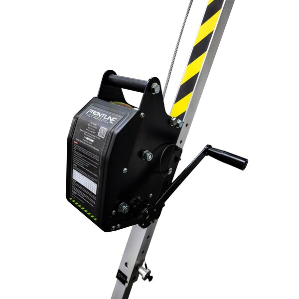 Frontline MEGApod Confined Space 7' Aluminum Tripod with 60' Winch and 3-Way SRL - TAN07RURP