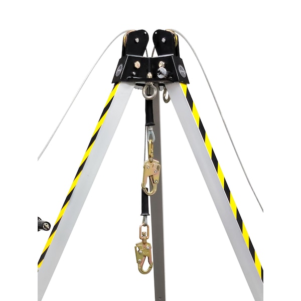 Frontline MEGApod Confined Space 7' Aluminum Tripod with 60' Winch and 3-Way SRL - TAN07RURP