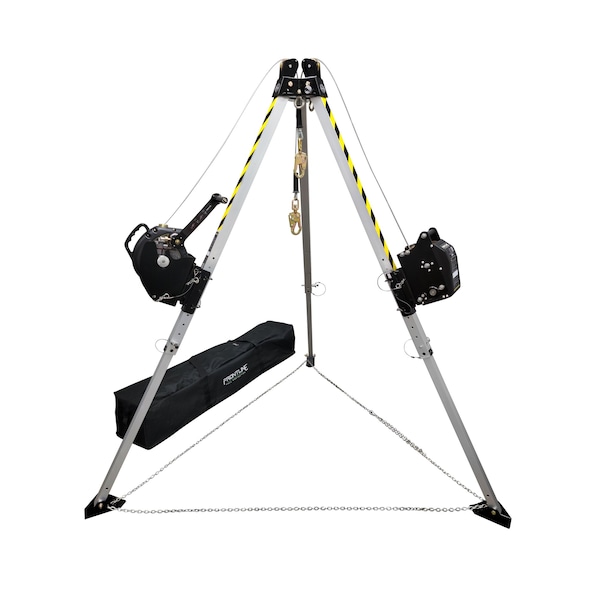 Frontline MEGApod Confined Space 7' Aluminum Tripod with 60' Winch and 3-Way SRL - TAN07RURP