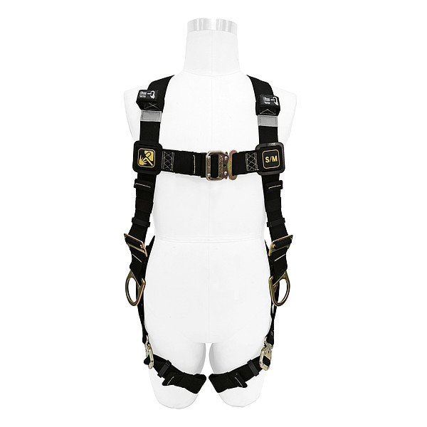 Honeywell Miller H500 Miller Full Body Harness Welding, S/M, 420 lb, Quick-Connect Chest/ Quick-Connect Leg Buckles - H5WS1S1