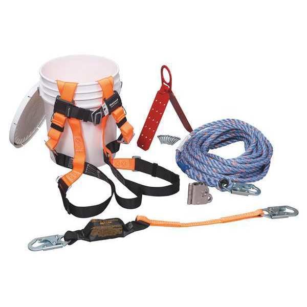 Honeywell Miller Fall Protection Kit, Size: L/XL - BRFKT50-Z7/50FT