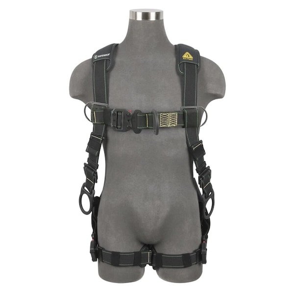 Safewaze Arc Flash Full Body Harness: DE 3D, DE QC Chest, DE FD, DE QC Legs, 3X - 022-1042