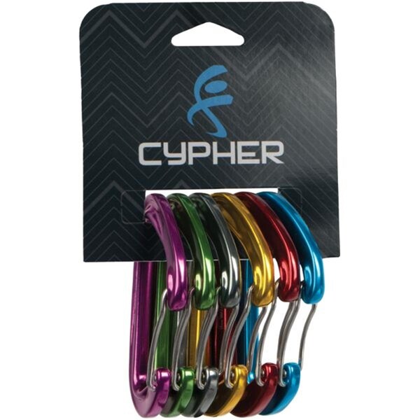 Cypher Mydas Ultra Carabiners, Assorted Color, 6PK - 765240