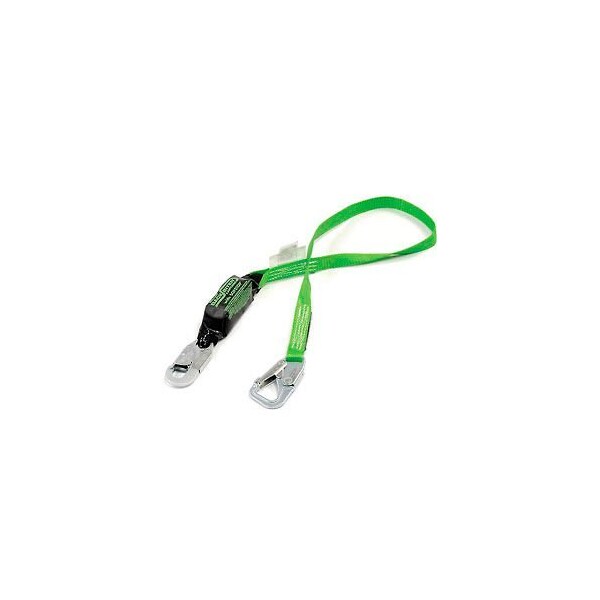 Honeywell North 6-Ft. Single Leg, 1 Locking Snap Hook And 5K Snap Hook - Green - 913B/6FTGN