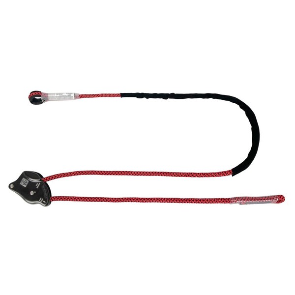 Safewaze 6.5ft Rope Positioning Lanyard: Rope Adjuster, No Connectors - 021-2066