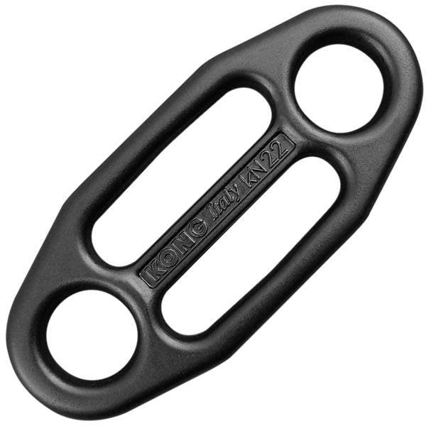 Kong Usa Gi-Gi Belay Plate Descender, Black - 859N00400KK