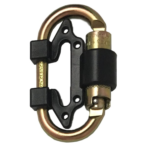Ironwear Alloy Steel Dual SRL Connector Carabiner w/ HDPE Separator - 2805