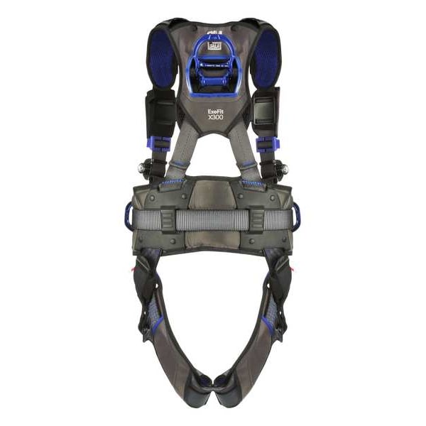 3M Dbi-Sala ExoFit(TM) X300 Fall Protection Harness, S, 420 lb, Quick-Connect Chest/ Tongue Leg Buckles - 1140181